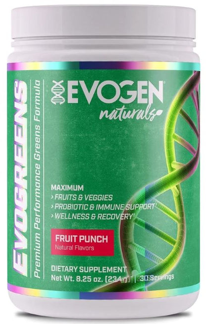 Evogen Evogreens Naturals – Fruit Punch – 234g