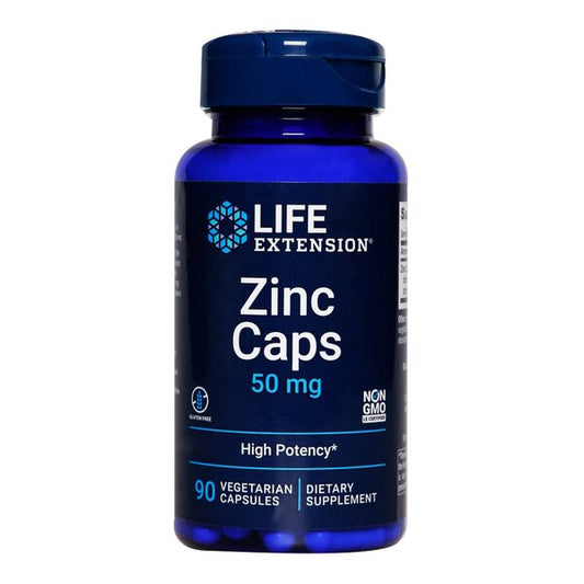 Life Extension Zinc capsules, 50mg - 90 capsules végétales – Complément Alimentaire au Zinc