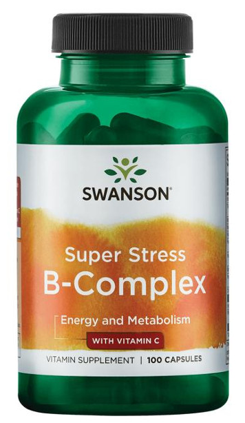 Swanson Super Stress B-Complex with Vitamine C - 100 capsules – Complexe Vitaminé