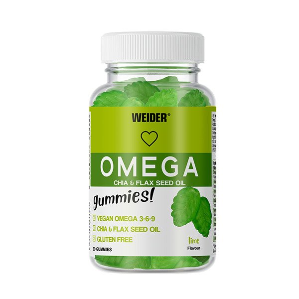 Weider Omega Gummies – Lime – 50 gummies