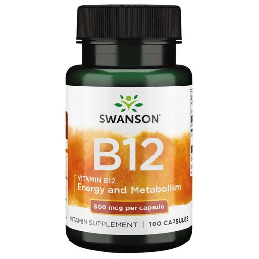 Swanson Vitamine B12, 500mcg - 100 capsules – Complexe Vitaminé