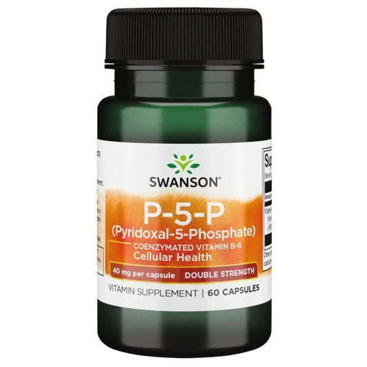 Swanson P-5-P (Pyridoxal-5-Phosphate) Coenzymated Vitamine B6, 40mg - 60 capsules – Complexe Vitaminé