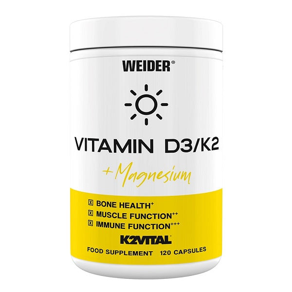 Weider Vitamin D3/K2 + Magnesium – 120 caps