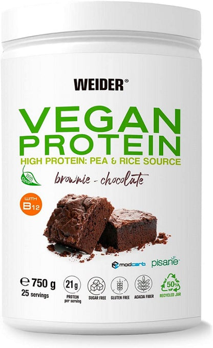 Weider Vegan Protein – Brownie Chocolate – 750g