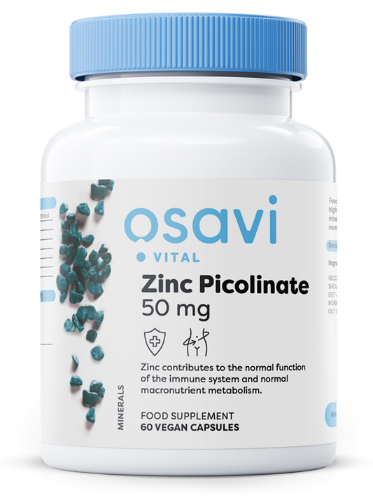 Osavi Zinc Picolinate, 50mg - 60 vegan capsules – Complément Alimentaire au Zinc