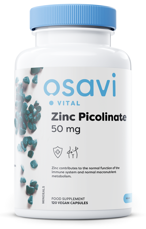 Osavi Zinc Picolinate, 50mg - 120 vegan capsules – Complément Alimentaire au Zinc