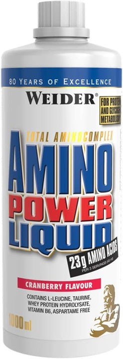 Weider Amino Power Liquid – Cranberry – 1000 ml.