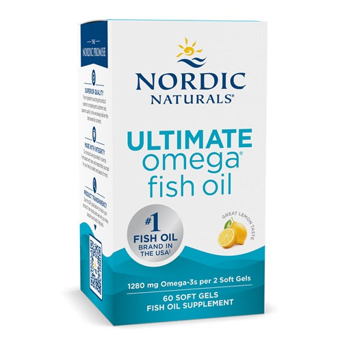 Nordic Naturals Ultimate Oméga, 1280mg Lemon (EAN 768990891090) - 60 capsules molles – Complément Oméga 3