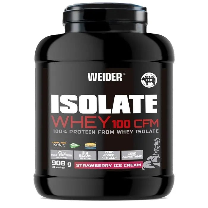 Weider Isolate Whey 100 CFM – Strawberry Ice Cream – 908g
