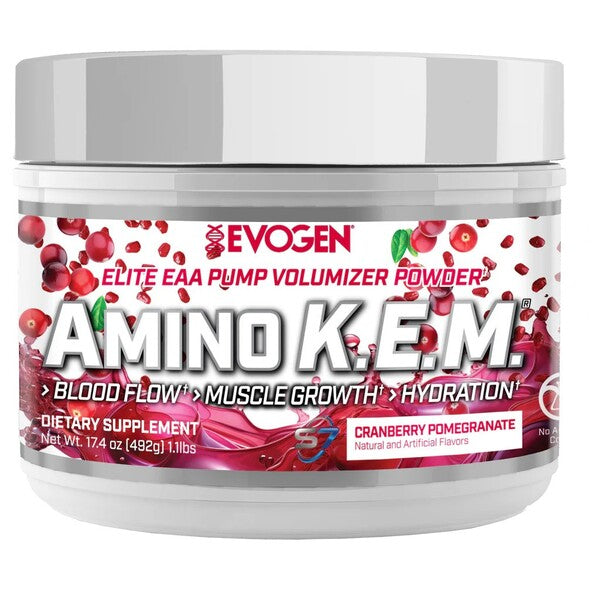 Evogen Amino K.E.M. EAA – Cranberry Pomegranate – 492g