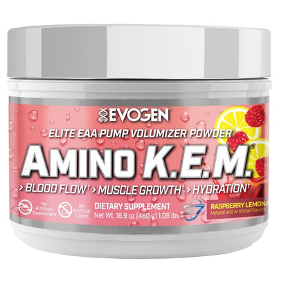 Evogen Amino K.E.M. EAA – Raspberry Lemonade – 480g