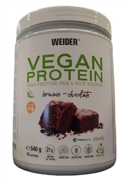 Weider Vegan Protein – Brownie Chocolate – 540g
