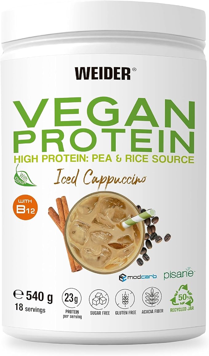 Weider Vegan Protein – Iced Cappuccino – 540g