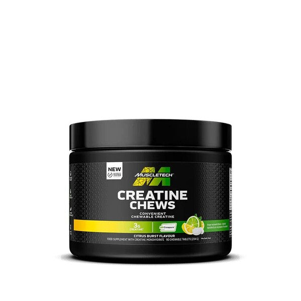 MuscleTech Creatine Chews – Citrus Burst – 90 chewable tablets
