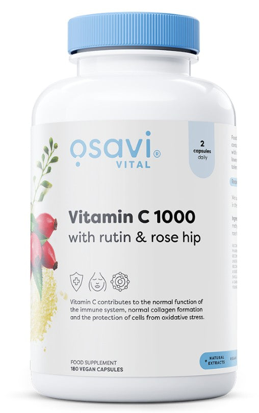 Vitamin C1000 with Rutin & Rose Hip - 180 vegan caps