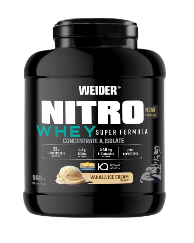 Weider Nitro Whey Super Formula – Vanilla Ice Cream – 908g