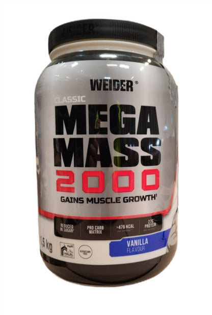 Weider Mega Mass 2000 – Vanilla – 1500g