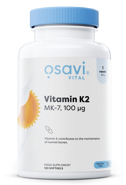 Vitamin K2 MK-7, 100mcg - 120 softgels