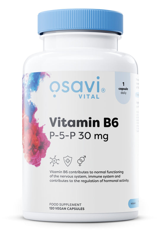 Vitamin B6 - P-5-P, 30mg - 120 vegan caps