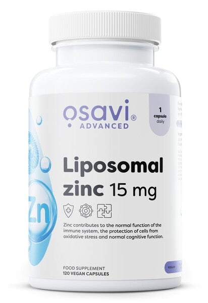 Osavi Liposomal Zinc, 15mg - 120 vegan capsules – Complément Alimentaire au Zinc