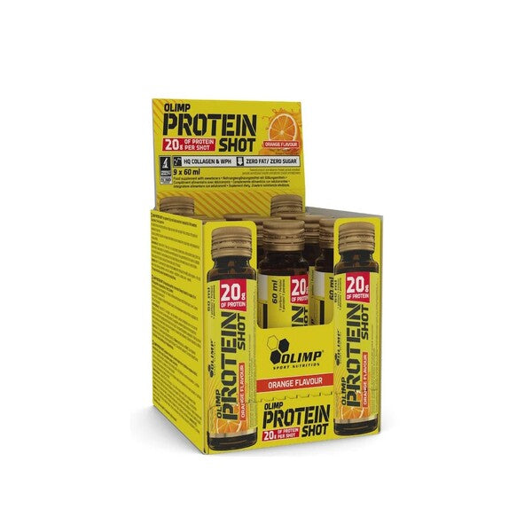 Olimp Nutrition protéine Shot, Orange (EAN 5901330099892) - 9 x 60 ml – Nutrition Sportive Protéinée