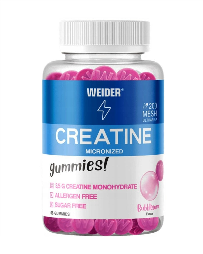 Weider Micronized Creatine Gummies – Bubblegum – 66 gummies