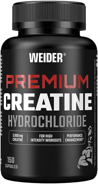 Weider Premium Creatine Hydrochloride, 3000mg – 3000mg – 150 caps