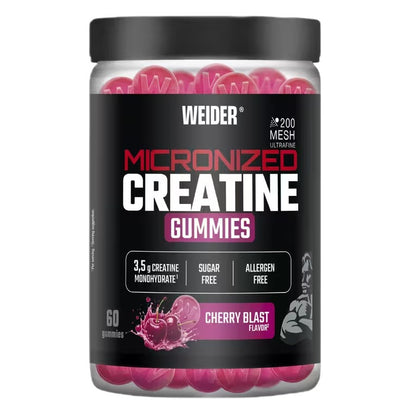 Weider Micronized Creatine Gummies, Cherry Blast – Cherry Blast (EAN 8414192349625) – 60 gummies