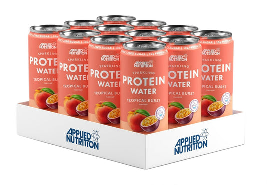Sparkling Protein Water, Tropical Burst - 12 x 330 ml.