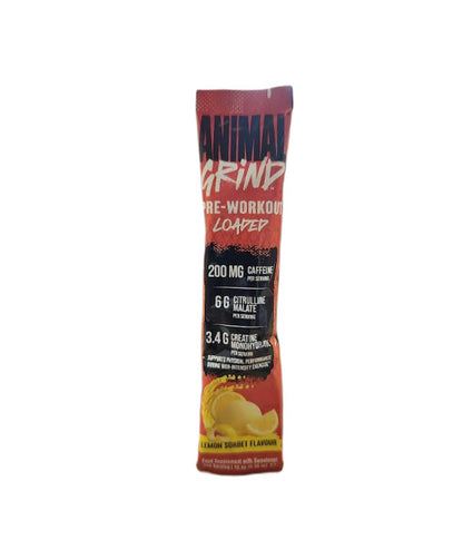 Universal Nutrition Animal Grind Pre-Workout Loaded – Lemon Sorbet – 15.9g (1 serving)
