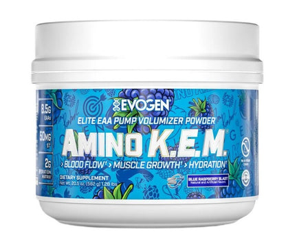 Evogen Amino K.E.M. EAA – Blue Raspberry Blast – 582g