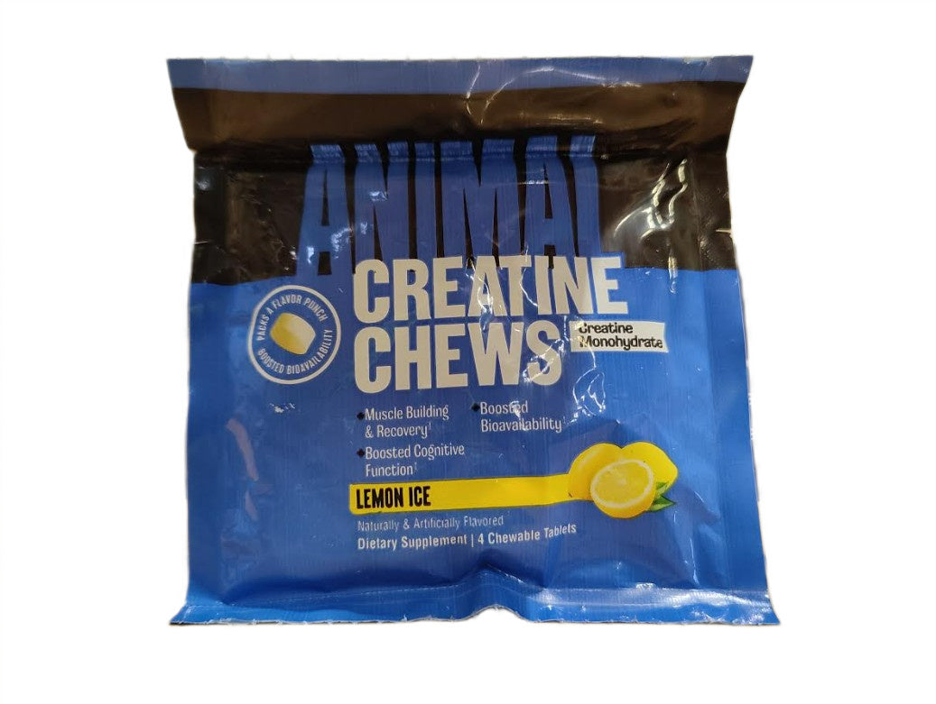 Universal Nutrition Creatine Chews – Lemon Ice – 4 chewable tablets (1 serving)