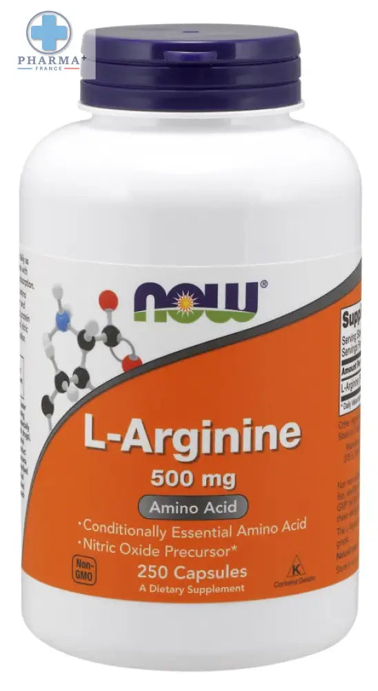 L-Arginine 250 caps – NOW Foods