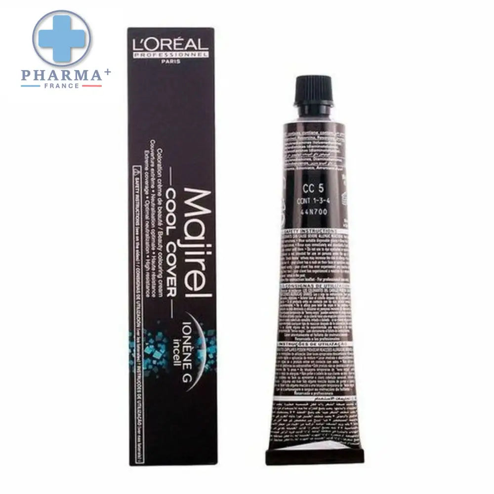 Image de la teinture permanente Majirel Cool Cover avec un tube de coloration L’Oréal