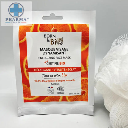 Masque visage Dynamisant en coton - Certifié Bio-3