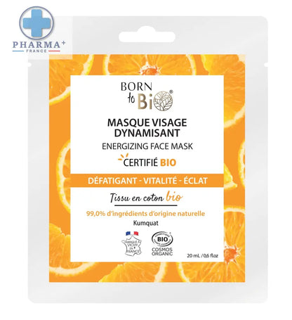 Masque visage Dynamisant en coton - Certifié Bio-0