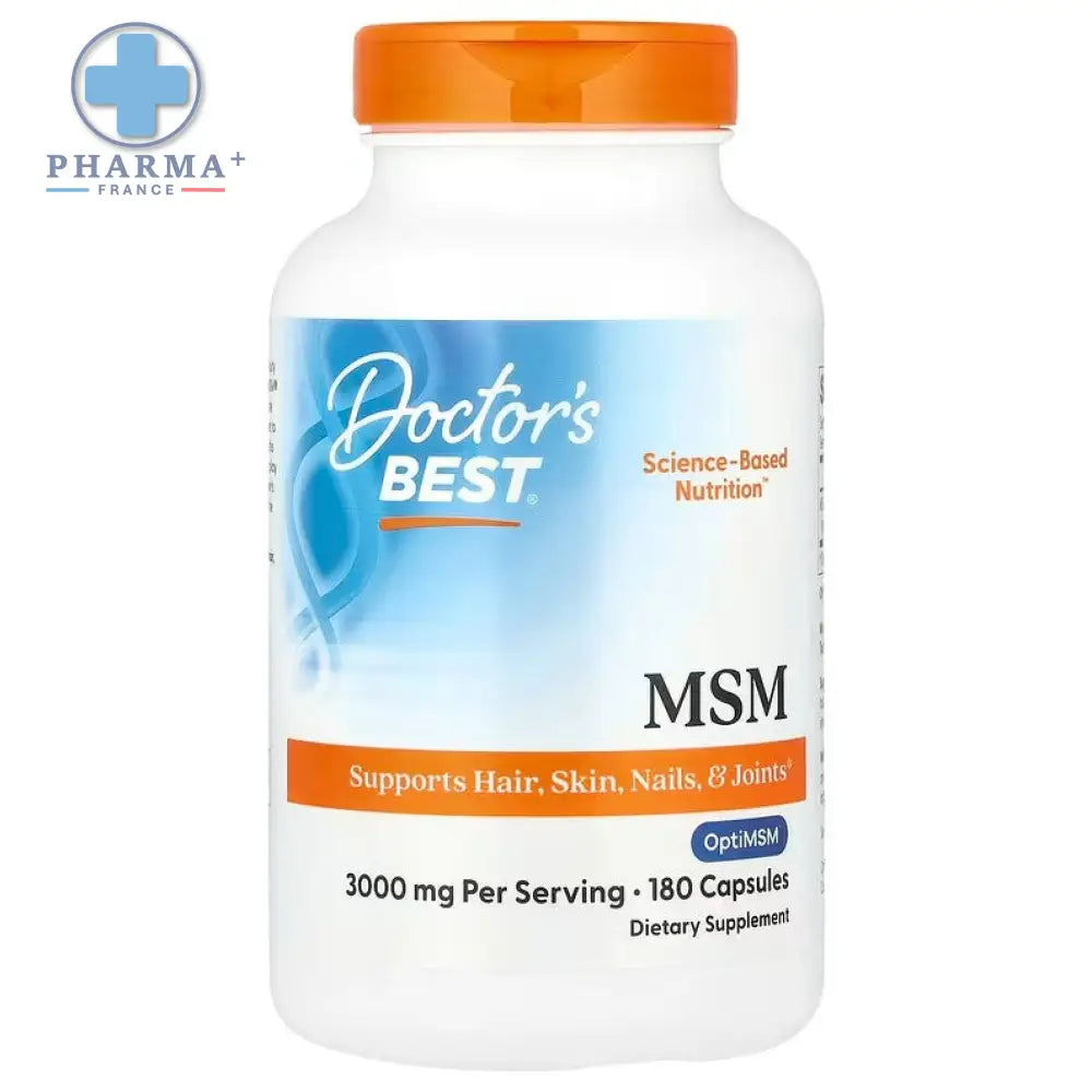 MSM avec OptiMSM 180 caps – Doctor's Best