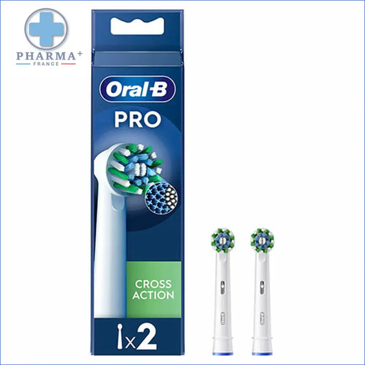 Têtes de rechange Cross Action pour brosse à dents électrique Oral-B PRO