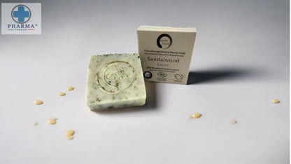 Organic Certified Solid Soap - Sandalwood with Shredded Comfrey Leaves 90g-2