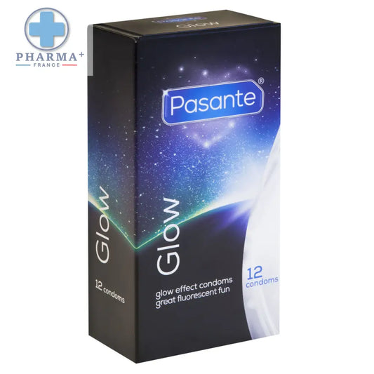 Boîte de préservatifs Pasante phosphorescents Glow 3 unités