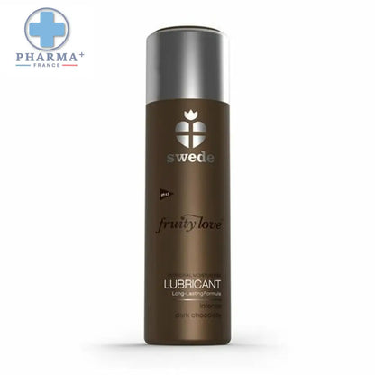 Bouteille marron de Swede Fruity Love lubrifiant goût chocolat longue durée 100 ml