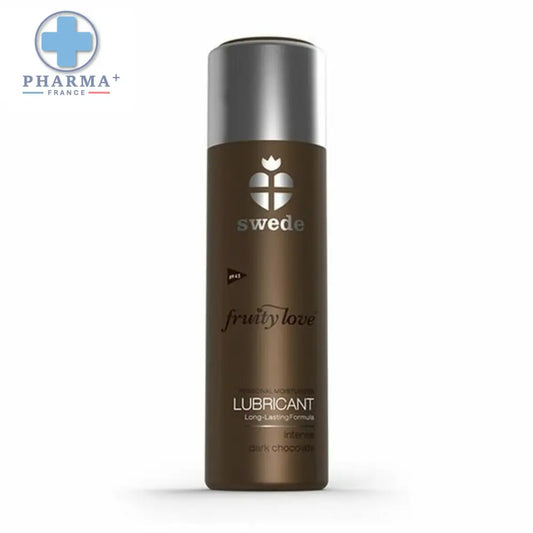 Bouteille marron de Swede Fruity Love lubrifiant goût chocolat longue durée 100 ml