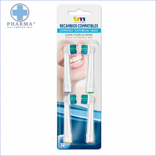 Blister de quatre têtes de brosse à dents électriques compatibles Tm Electron à San Antonio