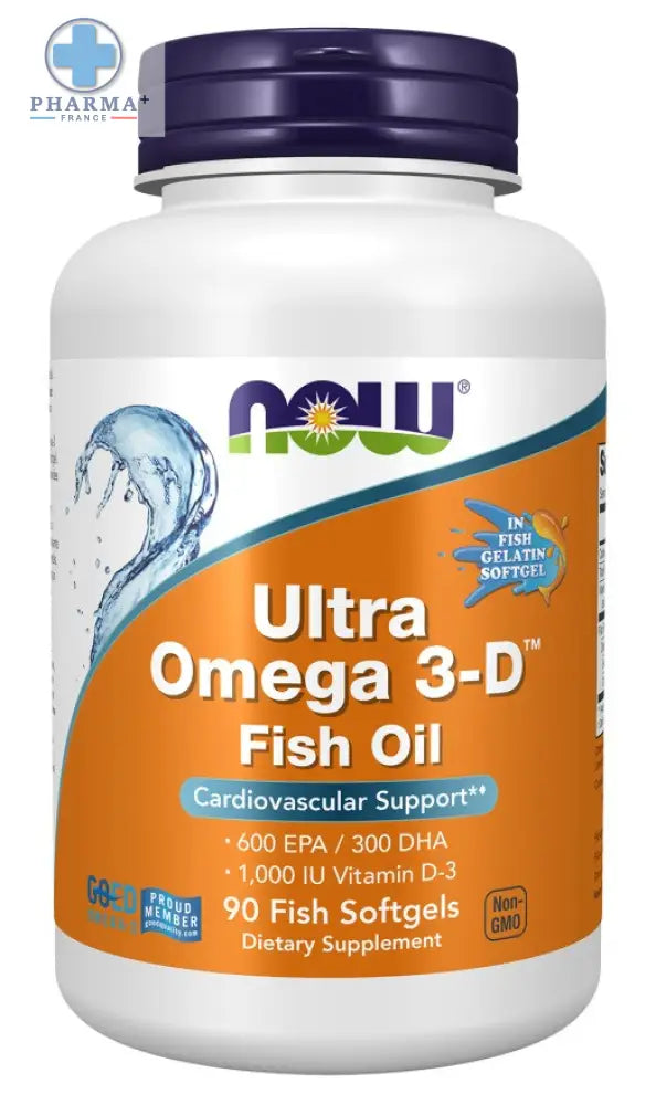 Ultra Omega 3-D (In Fish Gelatin Capsules Molles) – NOW Foods