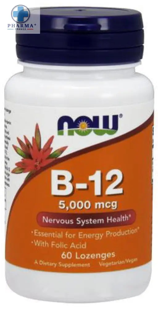 Vitamin B-12 avec Folic Acid – NOW Foods