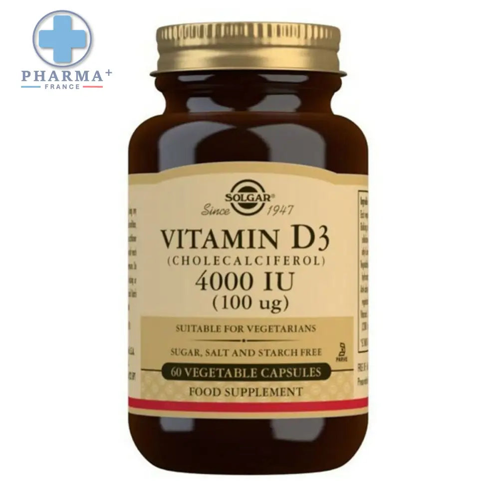 Vitamin D3 Solgar E52907 Vegetable capsules (60 uds)-0
