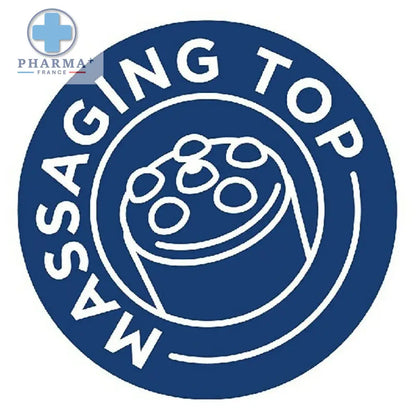 Logo bleu avec massaging device, pour Wild Nature Control gel de massage naturel